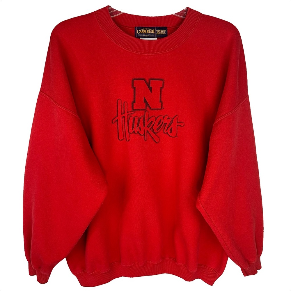 Rare Vintage Carrousel Nebraska CornHuskers Crewneck Sweatshirt